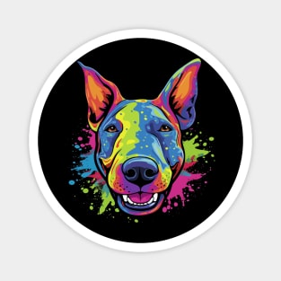 Bull Terrier Smiling Magnet